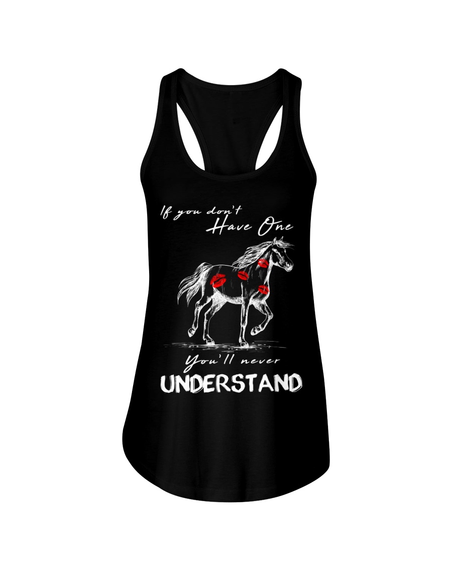 Horse T-Shirt Gift Tee Shirt Ladies Flowy Tank