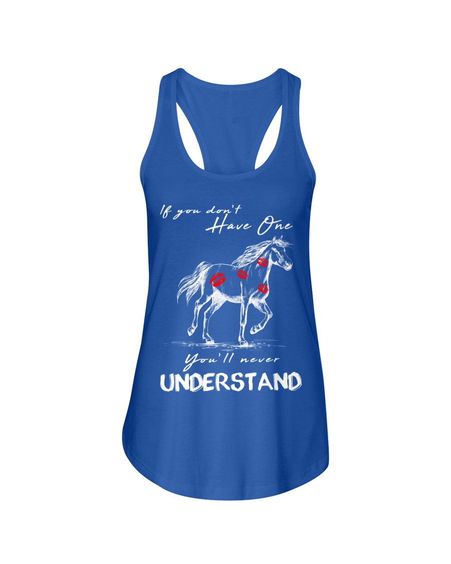 Horse T-Shirt Gift Tee Shirt Ladies Flowy Tank