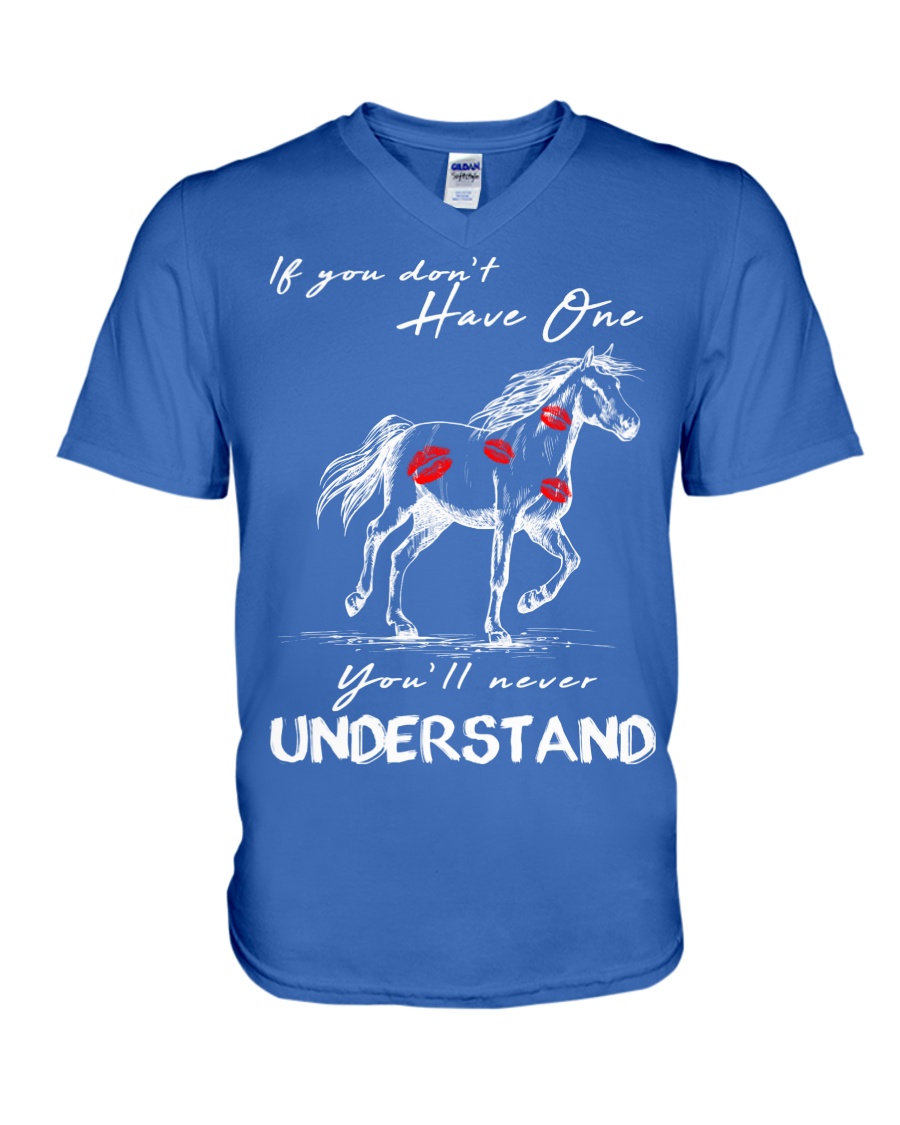 Horse T-Shirt Gift Tee Shirt V-Neck T-Shirt