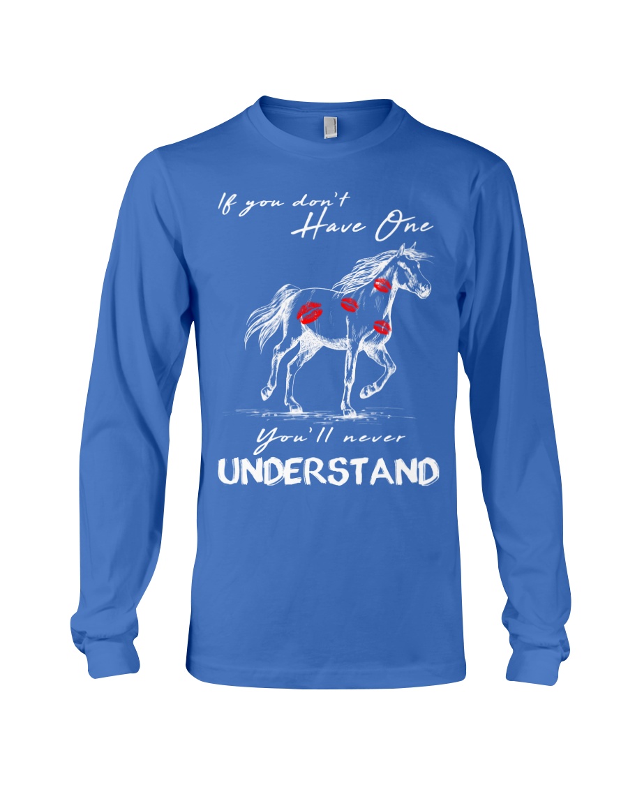 Horse T-Shirt Gift Tee Shirt Long Sleeve Tee