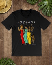 Melanin Friends T-shirt Black Women Gift Idea Classic T-Shirt lifestyle-mens-crewneck-front-18