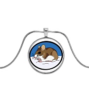 Woodland Mouse Jewelry Metallic Circle Necklace thumbnail