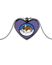Woodland Mouse Jewelry Metallic Heart Necklace thumbnail