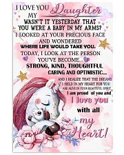 Unicorn I Love You To My Daughter My Wasn't It 16x24 Poster front