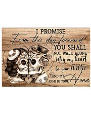Skull I Promise From This Day 24x16 Poster front
