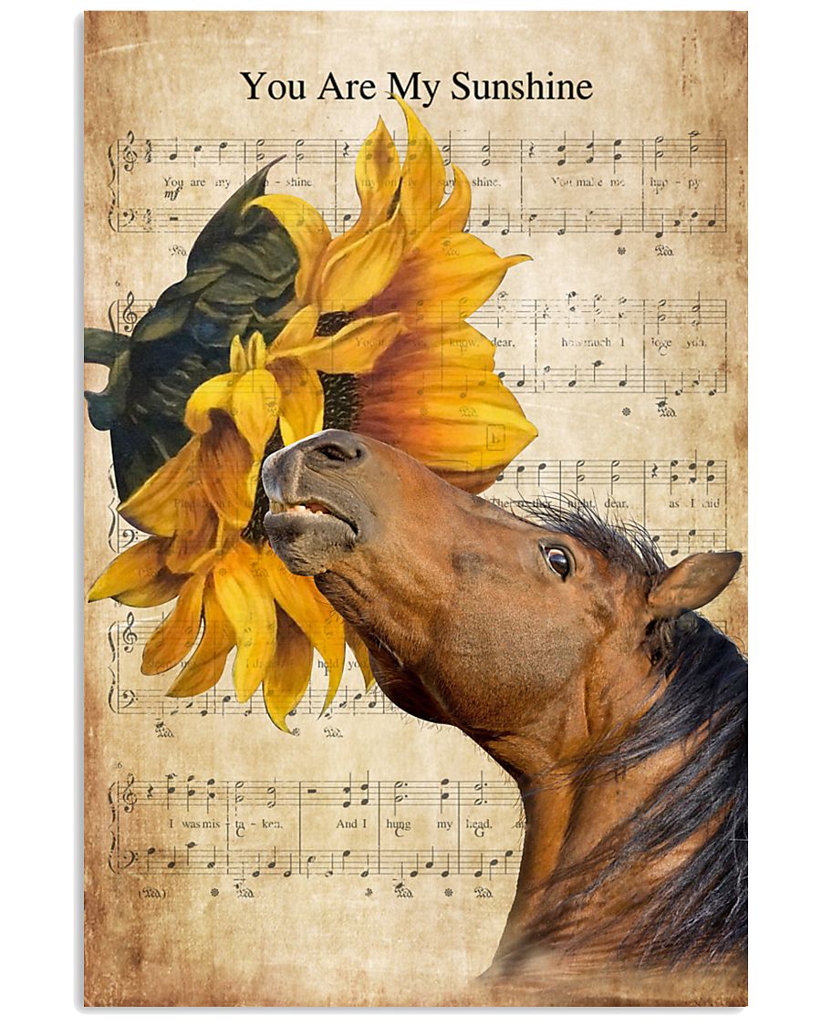Horse You Are My Sunshine 16x24 Poster