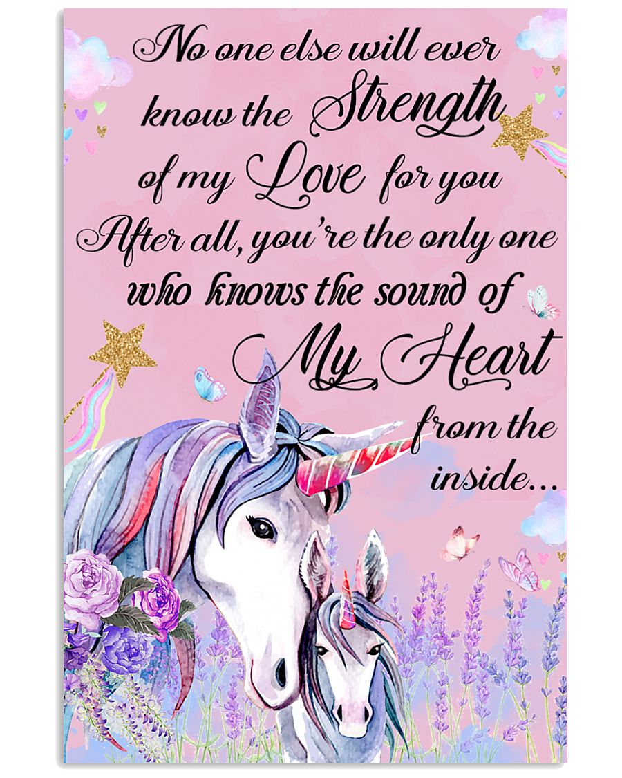 Baby Unicorn You are braver Nursery Poster 16x24 Poster