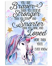 Baby Unicorn You are braver Nursery Poster 11x17 Poster front