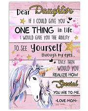 Unicorn Dear Daughter If I Could I Give You 16x24 Poster front