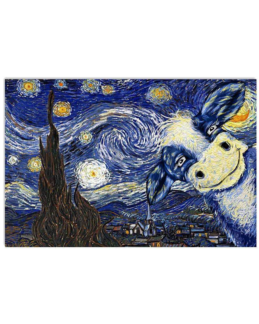 Cow Face Beautiful Artwork 36x24 Poster