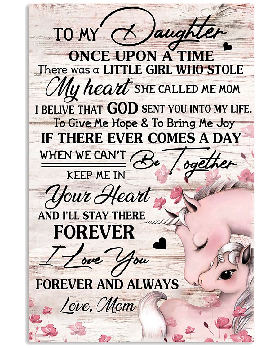 Unicorn To My Daughter Once Upon A Time 16x24 Poster