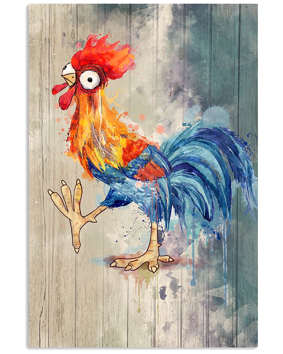 Chicken After God Made Me He Said 24x36 Poster