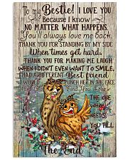 Owl To My Bestie I Love You Because I Know 11x17 Poster front