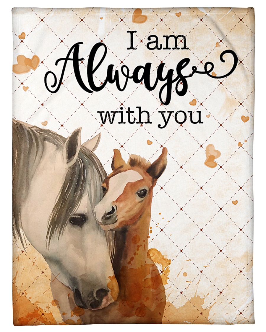 Baby Horse I Am Always With You Small Fleece Blanket - 30" x 40"