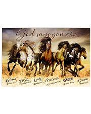 Horse God Says You Are 24x16 Poster front