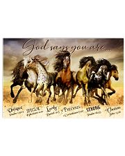 Horse God Says You Are Horizontal Poster tile