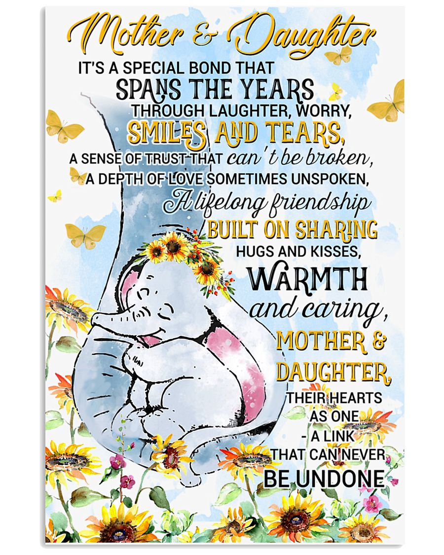 Elephant Mother And Daughter It's A Special Bond 16x24 Poster