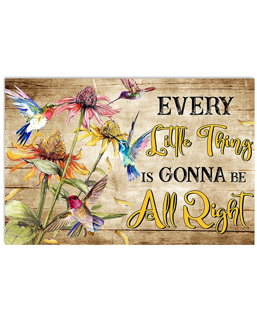 Hippie Bird Every Little Thing Is 17x11 Poster