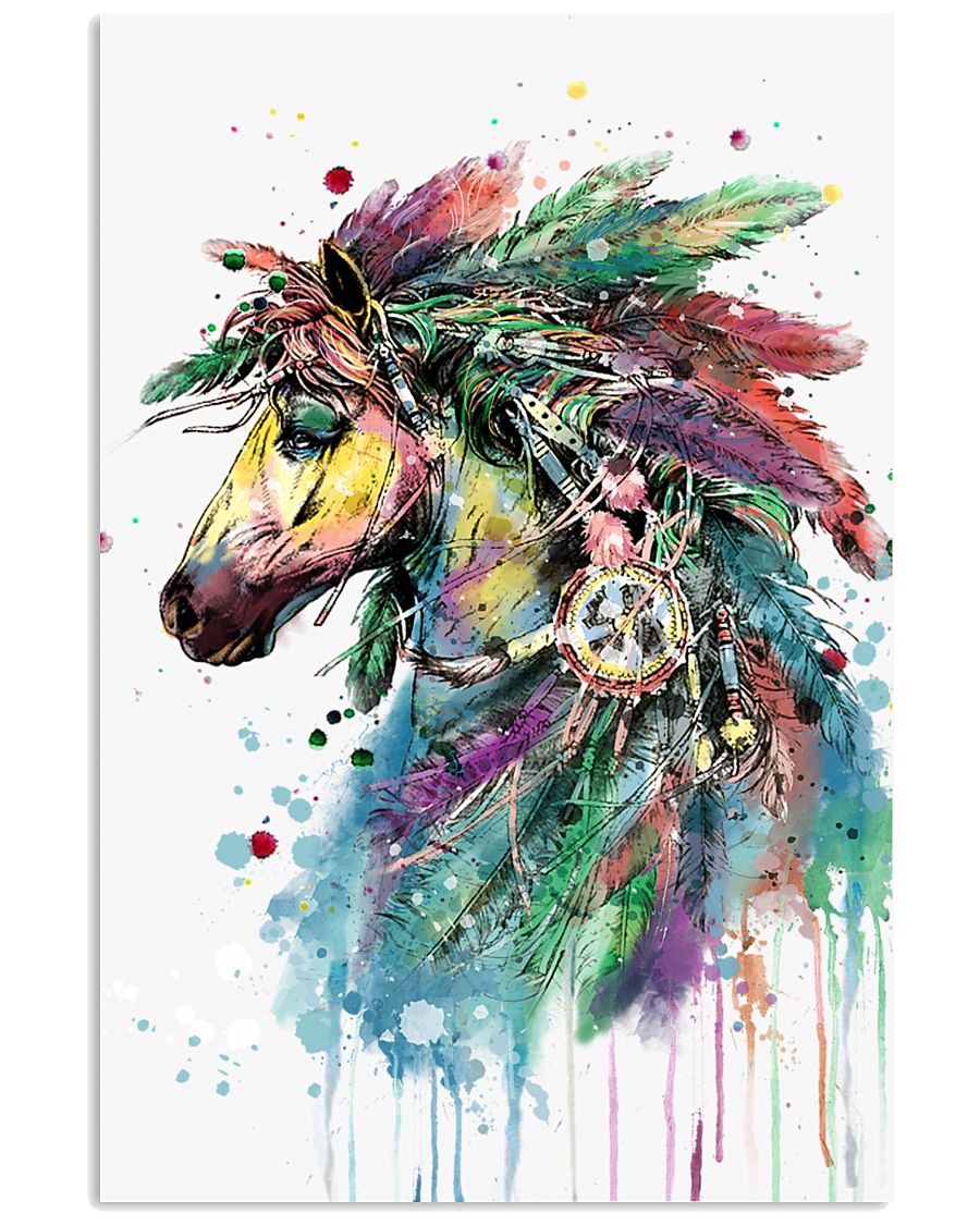 Horse Water Color 16x24 Poster