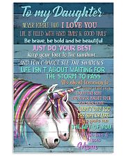 Unicorn To My Daughter Never Forget That I Love 16x24 Poster front