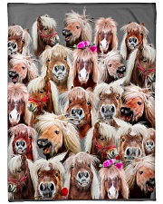 Horse Mini Horse baby horse ranch Large Fleece Blanket - 60" x 80" front