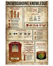 Snowboarding knowledge 11x17 Poster front