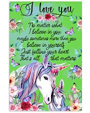 Baby Unicorn You are braver Nursery Blanket 11x17 Poster front