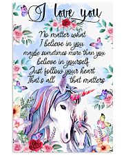 Baby Unicorn You are braver Nursery Blanket 11x17 Poster front