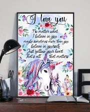 Baby Unicorn You are braver Nursery Blanket 11x17 Poster lifestyle-poster-2