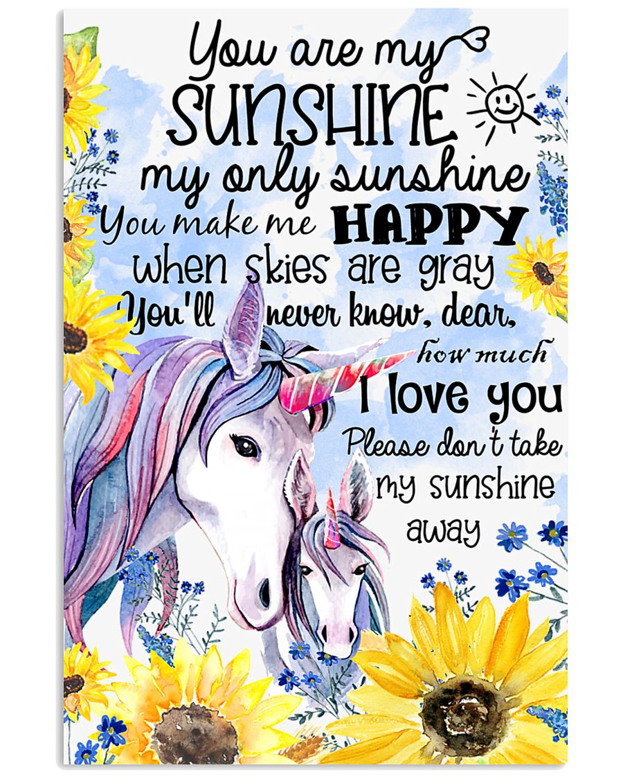 Baby Unicorn You are braver Nursery Poster 11x17 Poster