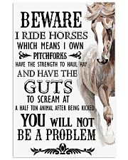 Horse Beware I Ride Horses 16x24 Poster front