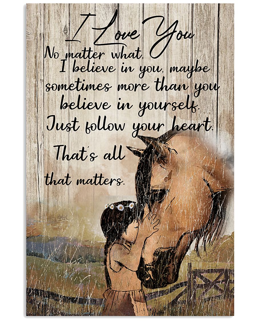 Horse All of me loves all off you Tee 11x17 Poster