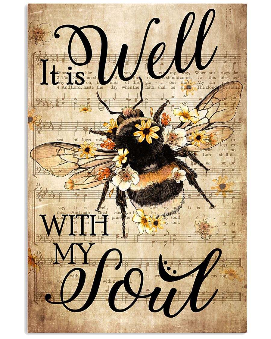 Hippie It is Well with My Soul 16x24 Poster