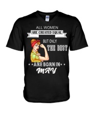 BORN IN MAY V-Neck T-Shirt thumbnail