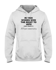 Don't waste your womanly vote Hooded Sweatshirt thumbnail