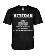 FEMALE VETERAN V-Neck T-Shirt thumbnail