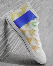 BLUE SLIDE PARK Men's High Top White Shoes aos-complex-men-white-high-top-shoes-lifestyle-inside-right-22