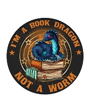 I'M A BOOK DRAGON Circle Coaster thumbnail