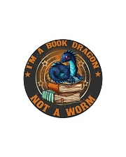 I'M A BOOK DRAGON Circle Magnet thumbnail