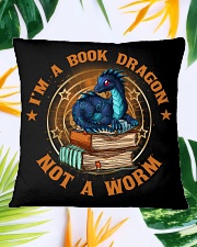 I'M A BOOK DRAGON Square Pillowcase aos-pillow-square-front-lifestyle-29