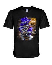 SKULL ROCKER V-Neck T-Shirt tile