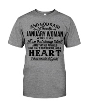 And God Said Let There Be January Woman Premium Fit Mens Tee tile