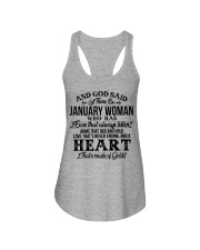 And God Said Let There Be January Woman Ladies Flowy Tank tile