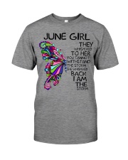 June Girl She Whispered Back I Am The Storm Premium Fit Mens Tee tile