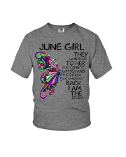 June Girl She Whispered Back I Am The Storm Youth T-Shirt tile