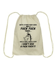 Unicorn I don't give Drawstring Bag tile