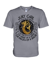 July Girl The Soul Of A Mermaid V-Neck T-Shirt tile