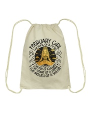 February Girl The Soul Of A Gypsy Drawstring Bag tile