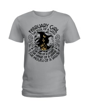 February Girl The Soul Of A Witch Ladies T-Shirt tile