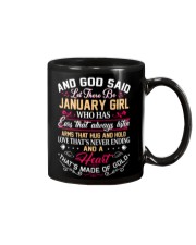 January girl a heart that's made of gold Mug tile